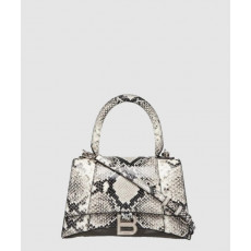 발렌시아가 뱀피 엠보 가죽 모래시계 클러치 564796