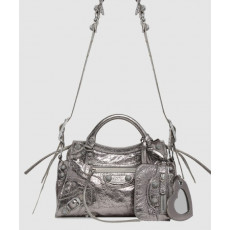 발렌시아가 XS 핸드백 실버 700940
