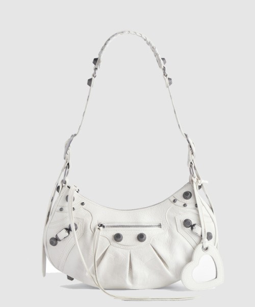 발렌시아가 스몰 숄더백 화이트 671307