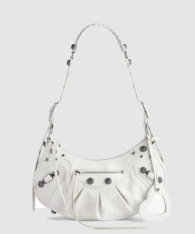 발렌시아가 스몰 숄더백 화이트 671307