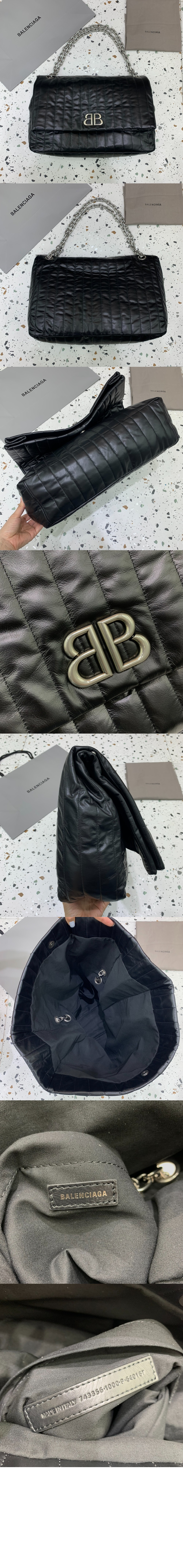 발렌시아가 모나코 라지 퀼트 체인백 765933