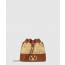 발렌티노 VLOGO SIGNATURE 라피아 미니 버킷백