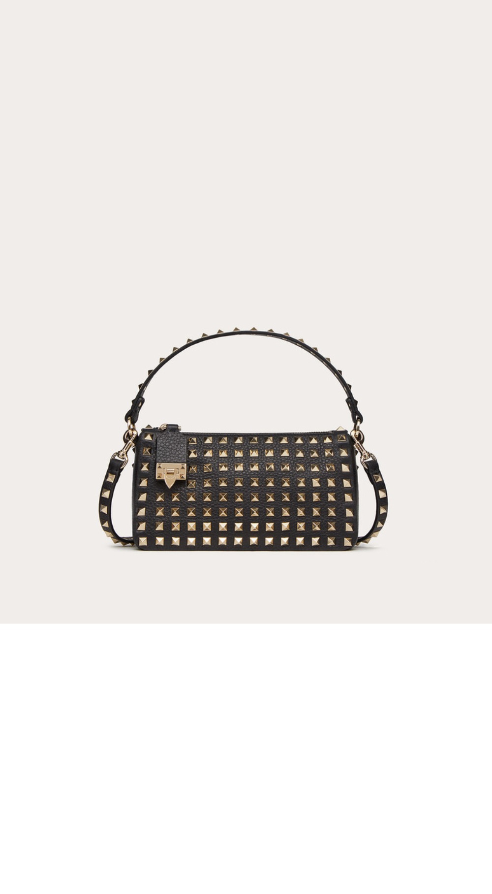 발렌티노 Rockstud 스몰 스터드 그레인드 카프스킨 크로스백