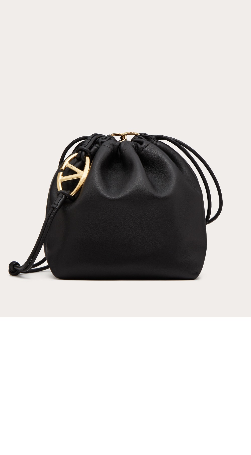 발렌티노 VLOGO POUF 쉽스킨 퍼프백