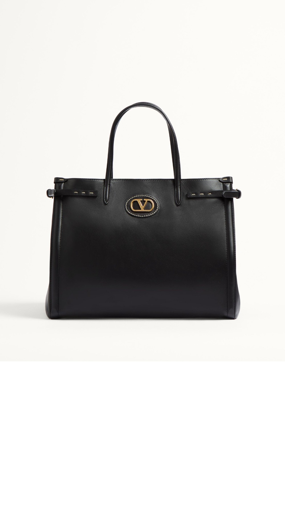 발렌티노 가라바니 앙티브 미디엄 카프스킨 쇼퍼백