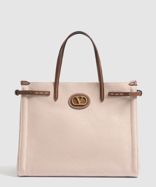 발렌티노 가라바니 앙티브 미디엄 캔버스 쇼퍼백