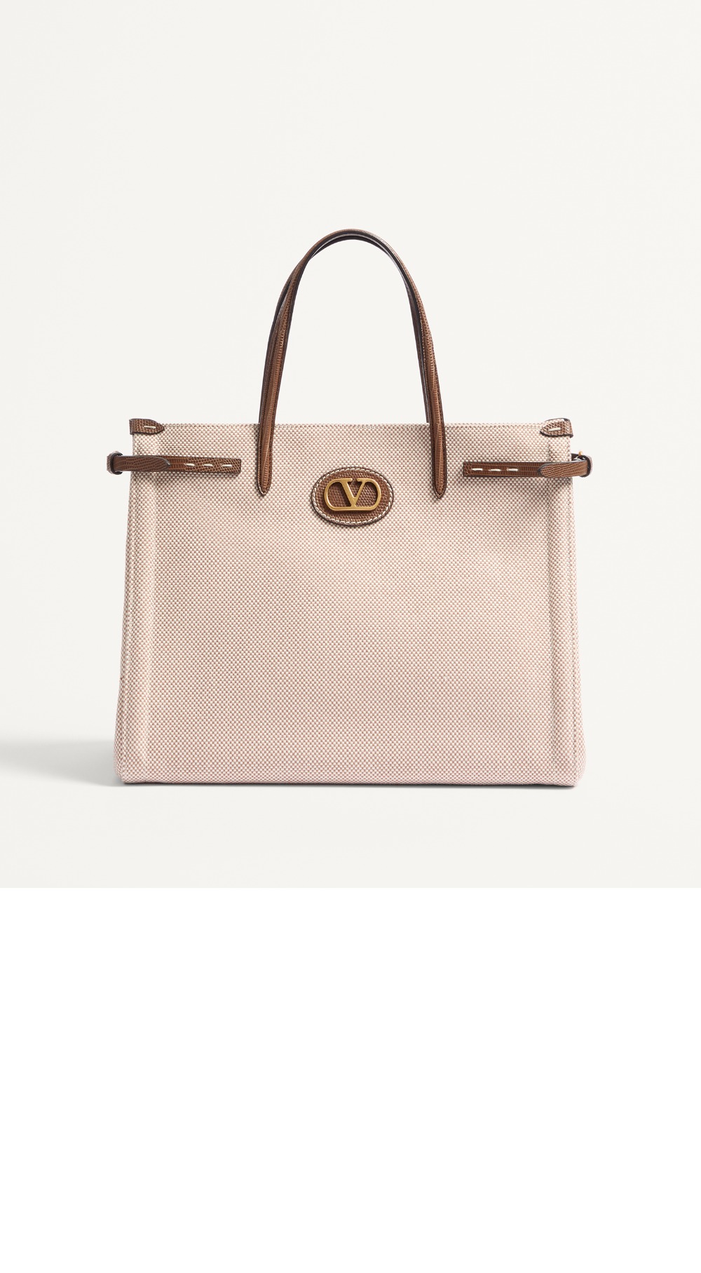 발렌티노 가라바니 앙티브 미디엄 캔버스 쇼퍼백