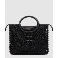 발렌티노 올노트 우븐 가죽 쇼퍼백