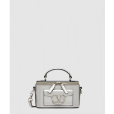 발렌티노 로코 메탈릭 카프스킨 미니 숄더백