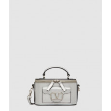 발렌티노 로코 메탈릭 카프스킨 미니 숄더백