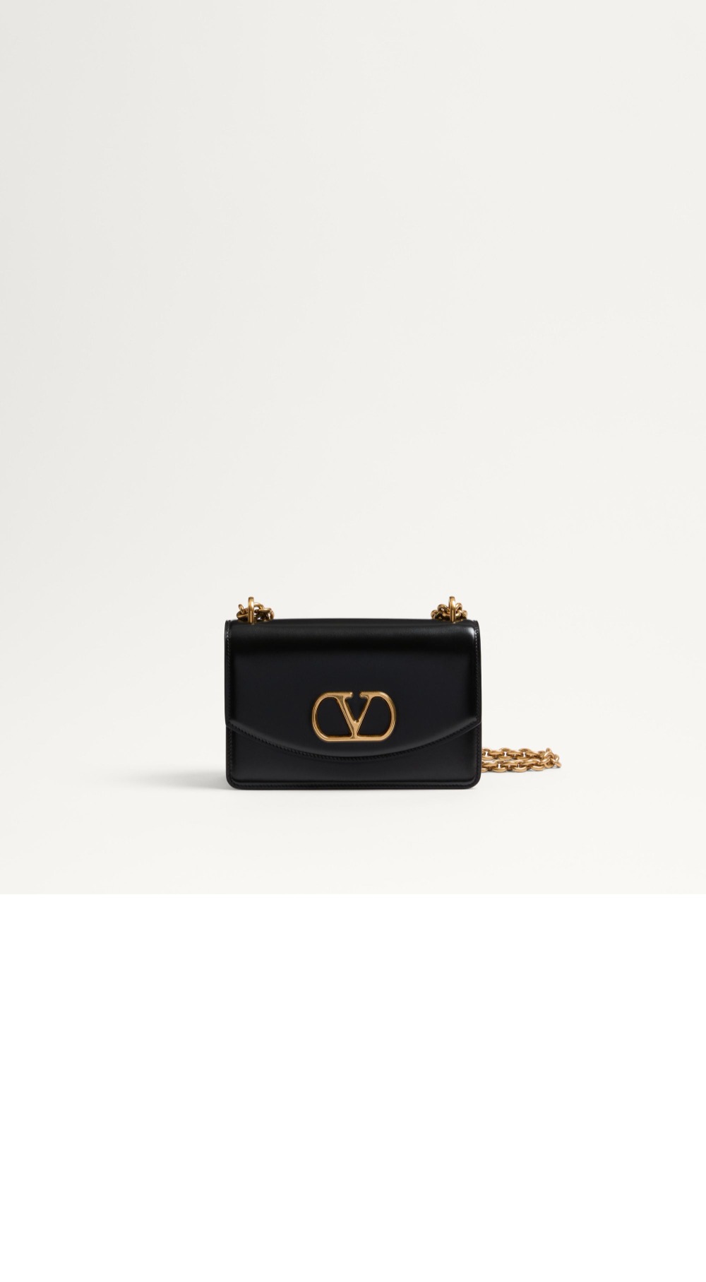 발렌티노 가라바니 베인 유광 카프스킨 스몰 숄더백