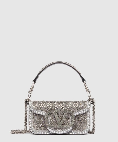 발렌티노 라인스톤 장식 스몰 발렌티노 가라바니 로코 숄더백