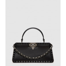 발렌티노 락스터드 가죽 핸드백