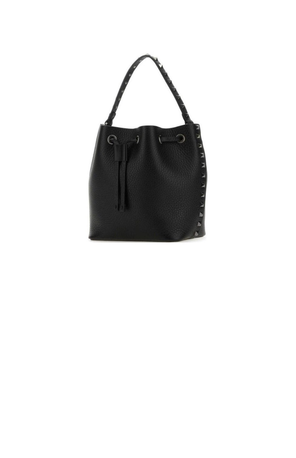 발렌티노 락스터드 가죽 버킷백