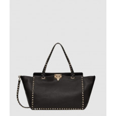 발렌티노 락스터드 레더 토트 숄더백