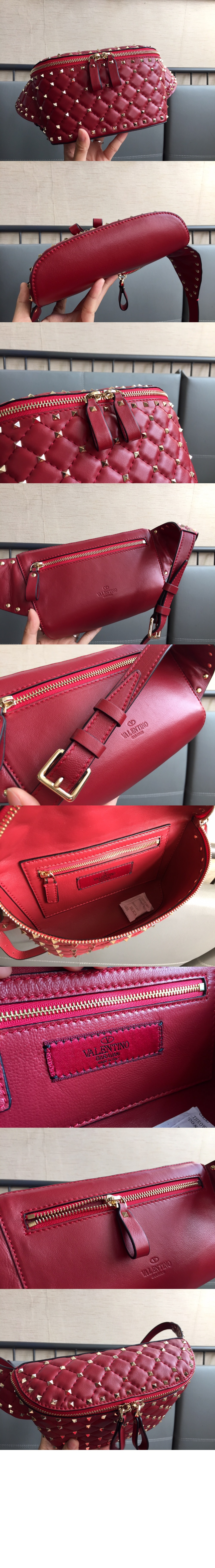 발렌티노 락스터드 스파이크 벨트백