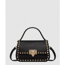 발렌티노 락스터드 탑 핸들 백