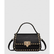 발렌티노 락스터드 탑 핸들 백