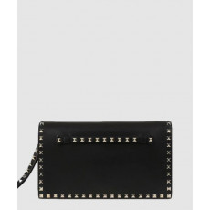 발렌티노 가라바니 락스터드 플랩 스트랩 클러치