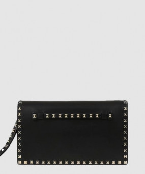 발렌티노 가라바니 락스터드 플랩 스트랩 클러치