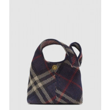 버버리 스몰 체크 니트 숄더백 81025311