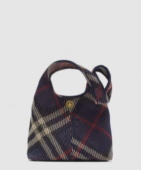 버버리 스몰 체크 니트 숄더백 81025311