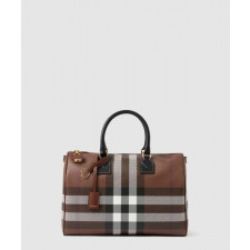 버버리 미디엄 체크 볼링백 80696621