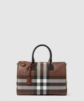 버버리 미디엄 체크 볼링백 80696621