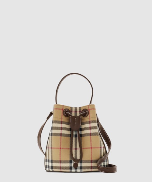 버버리 미니 체크 버킷백 81004881