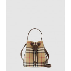 버버리 미니 체크 버킷백 81004881