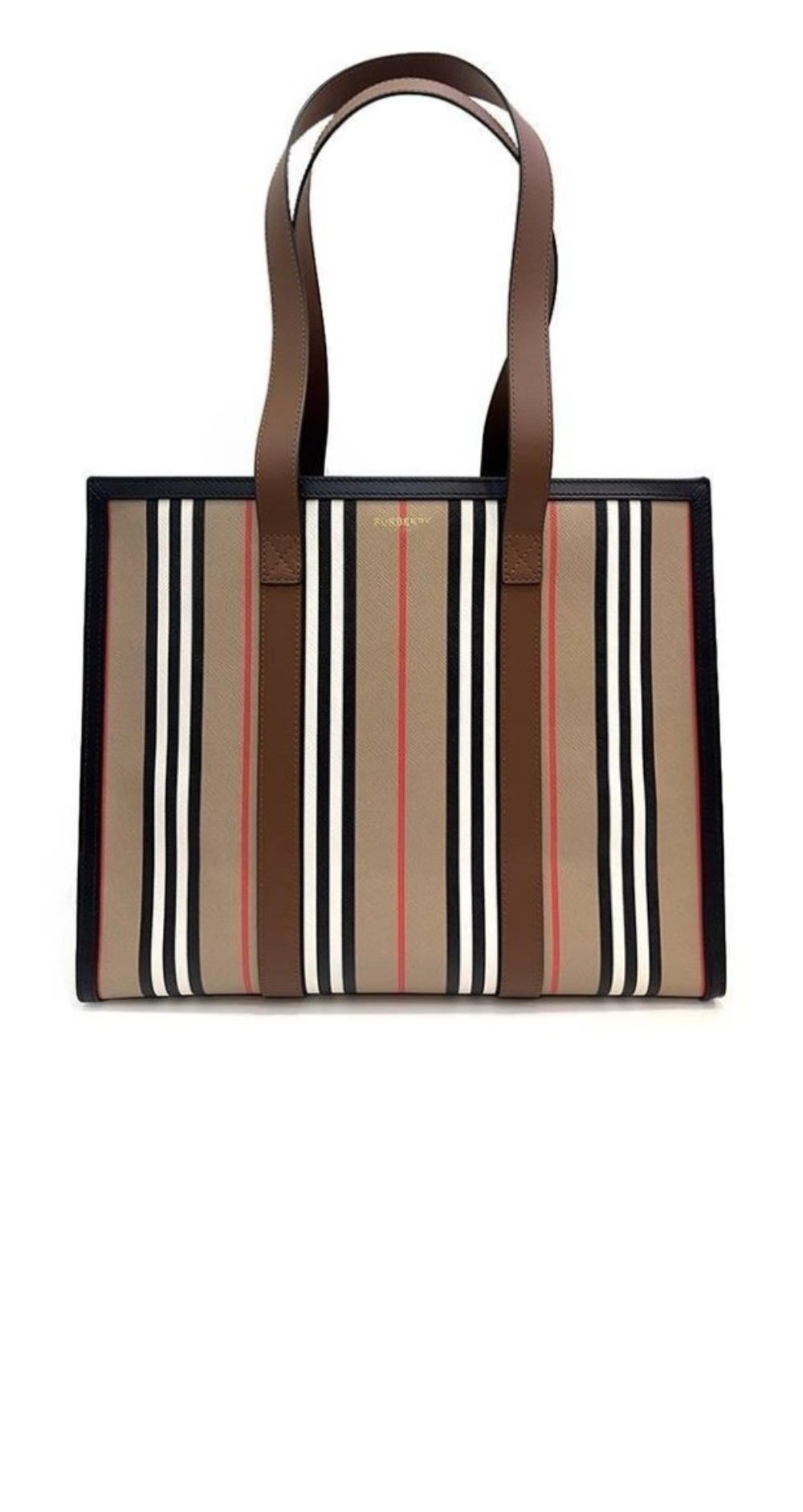 버버리 스트라이프 토트백 80730561