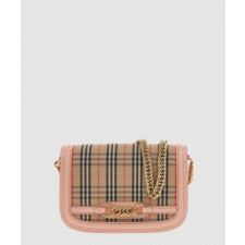 버버리 체크 체인 숄더백 40801861
