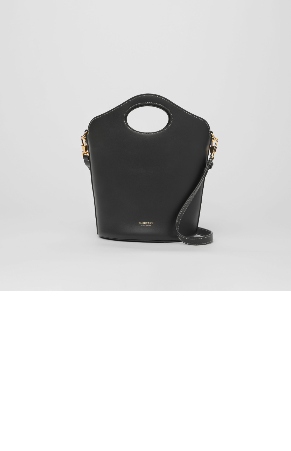 버버리 스몰 레더 버킷백 80462401