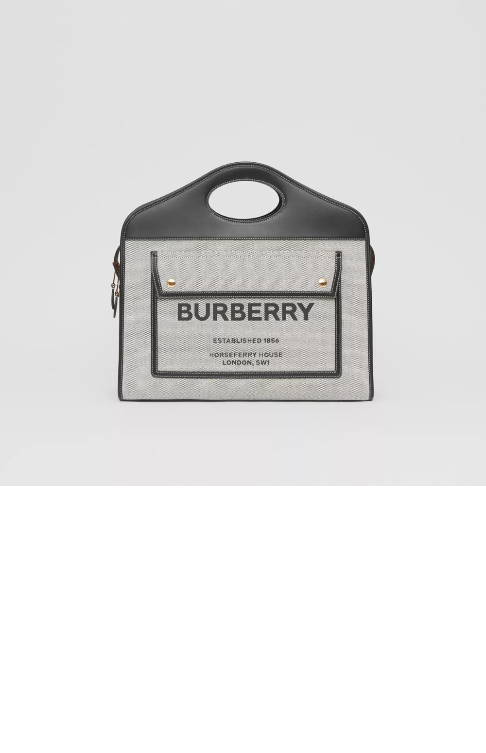 버버리 미디엄 캔버스 토트 80367851