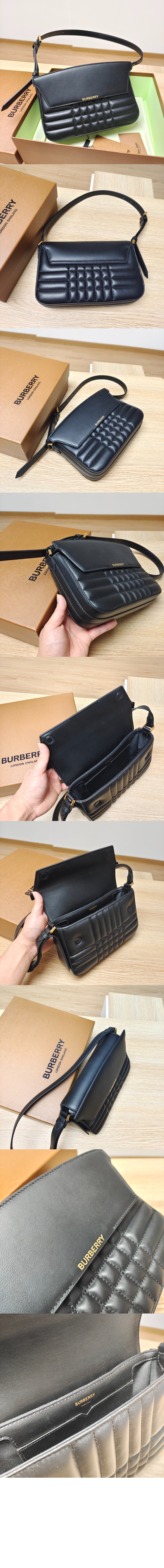 버버리 퀼팅 가죽 캐서린 숄더백 80617501