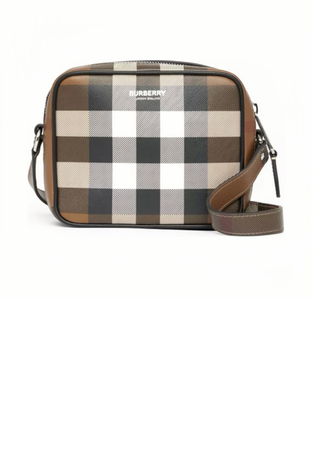 버버리 체크 프린트 크로스백 80353251