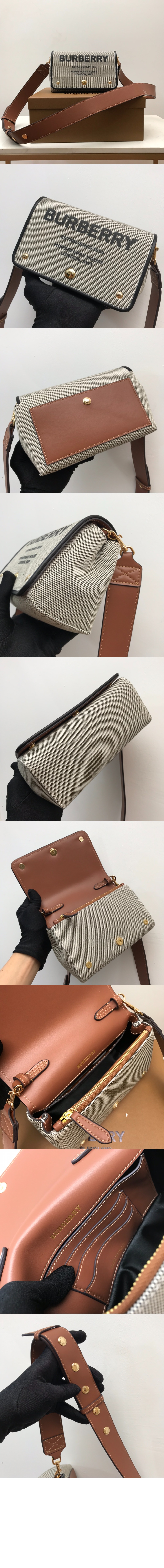 버버리 호스페리 캔버스 크로스백 8039869