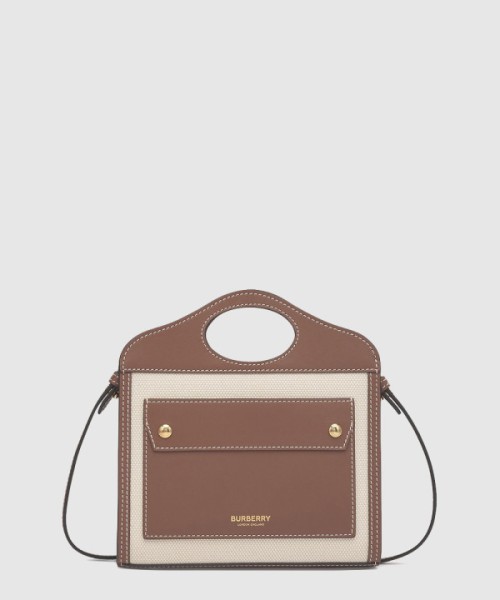 버버리 미니 투톤 크로스백 8052898