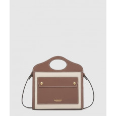 버버리 미니 투톤 크로스백 8052898