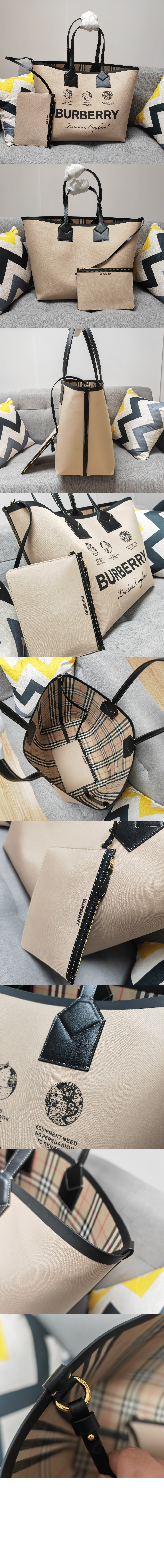 버버리 리버시블 라지 토트백 80631221