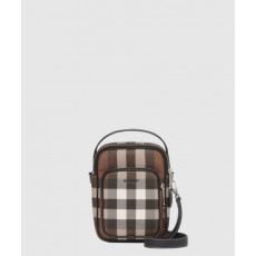버버리 체크 레더 크로스바디백 80491181