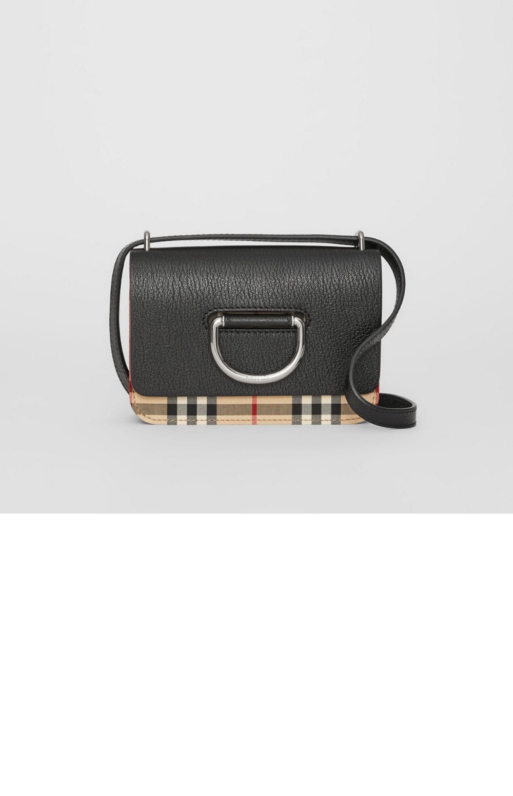 버버리 미니 체크 D링백 80109591