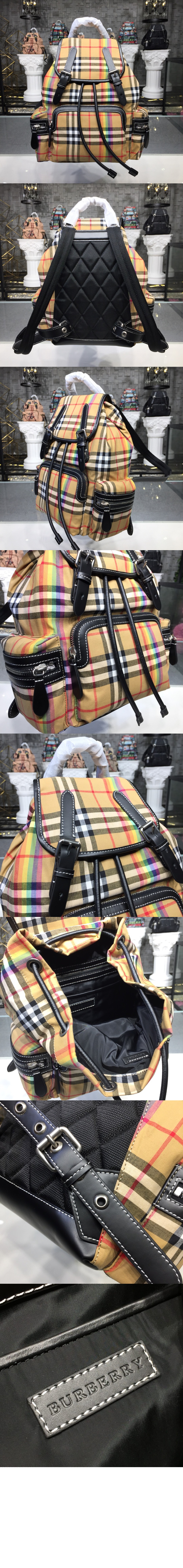 버버리 체크 백팩 40787671