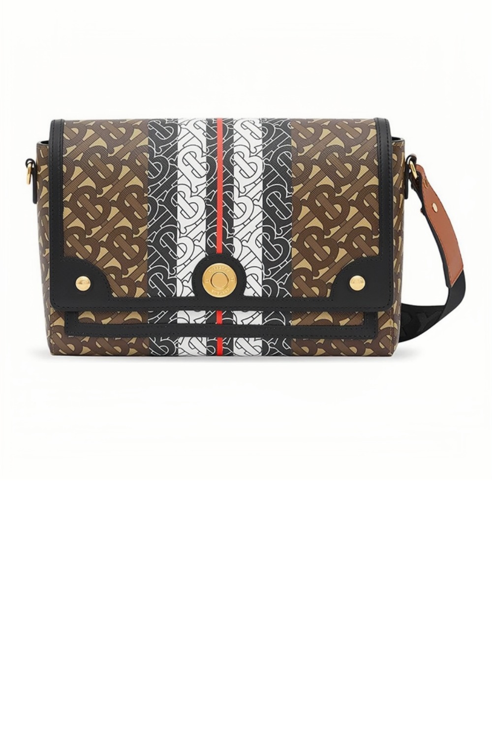 버버리 스트라이프 캔버스 크로스백 8031748