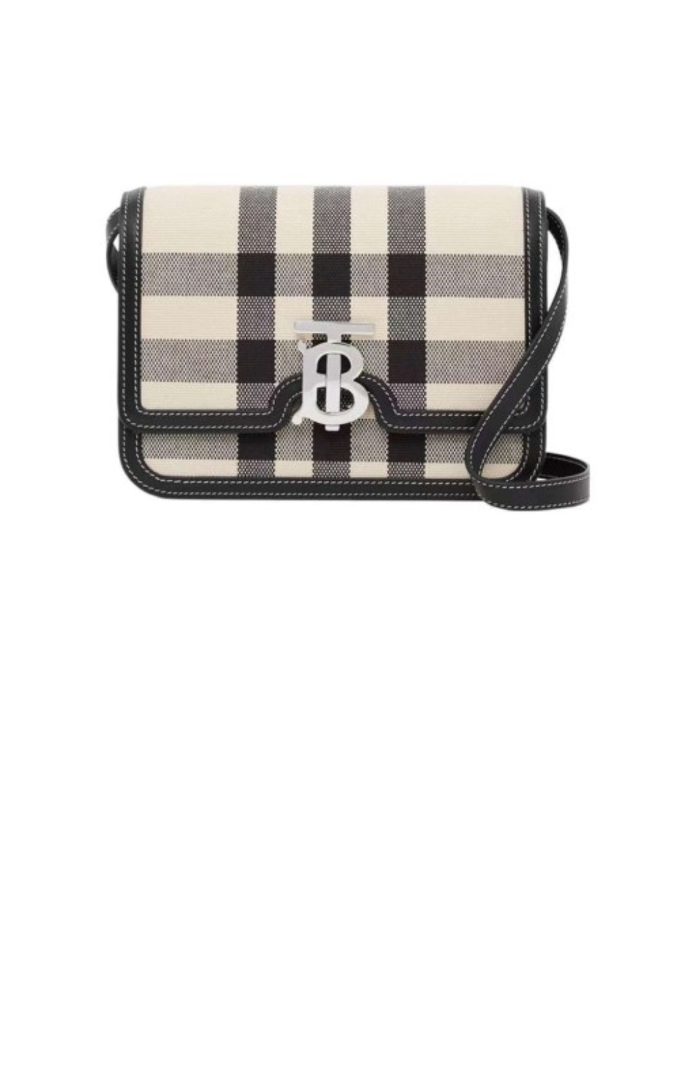 버버리 스몰 체크 캔버스 TB백 80522891