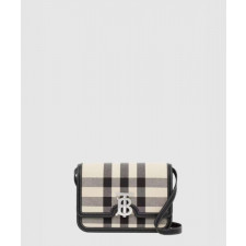 버버리 스몰 체크 캔버스 TB백 80522891