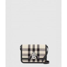 버버리 스몰 체크 캔버스 TB백 80522891