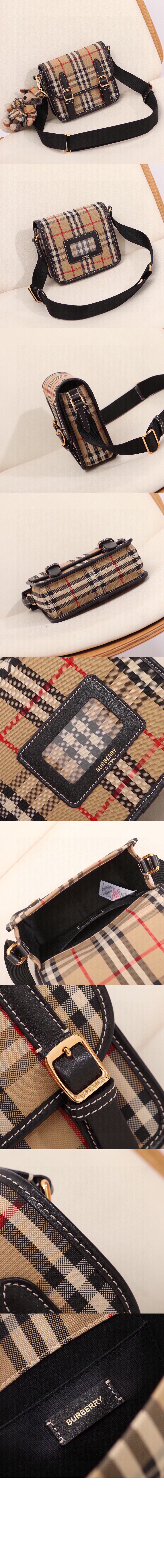 버버리 체크 크로스바디백 80541741