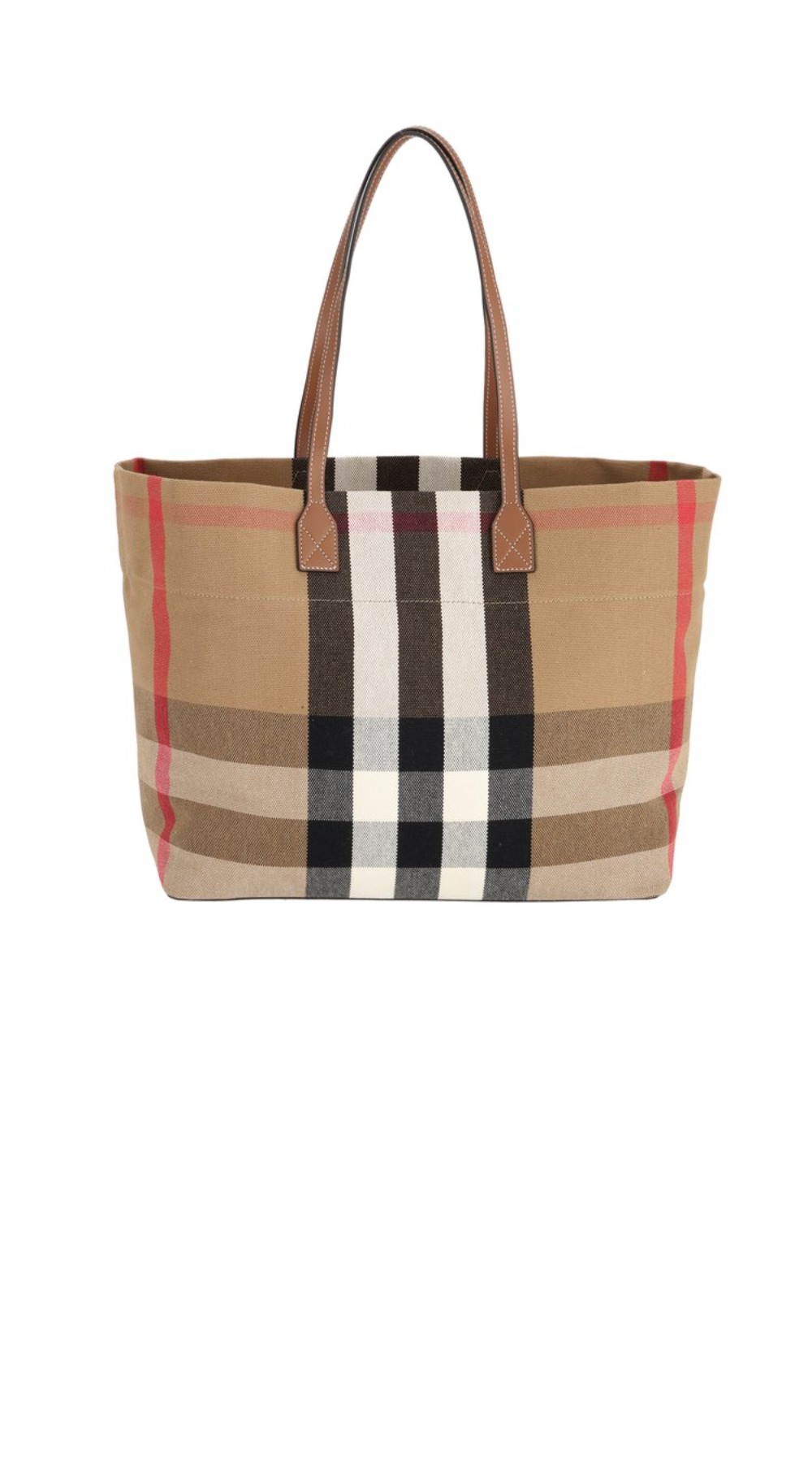 버버리 체크 미디엄 토트백 80840471