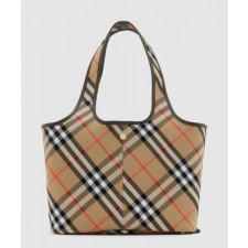 버버리 스몰 체크 토트백 80946851